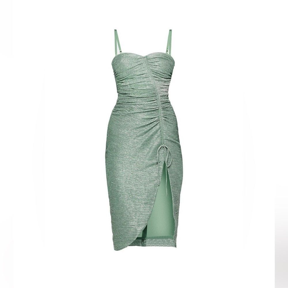 Jonathan Simkhai Roxanne Jade Dress
Size 4 Sage Green Midi Dress